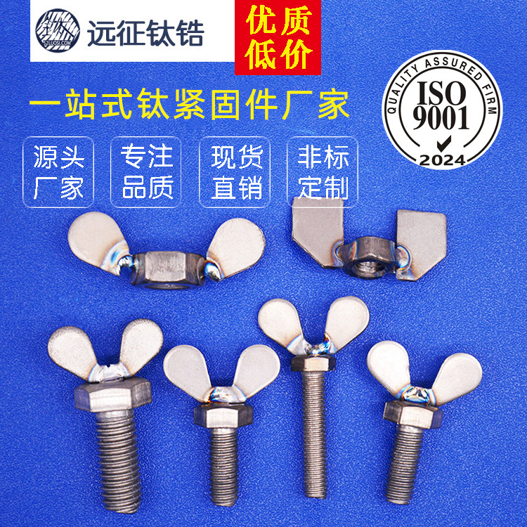 厂家直销 钛螺丝 钛蝴蝶螺丝 钛蝶形螺钉