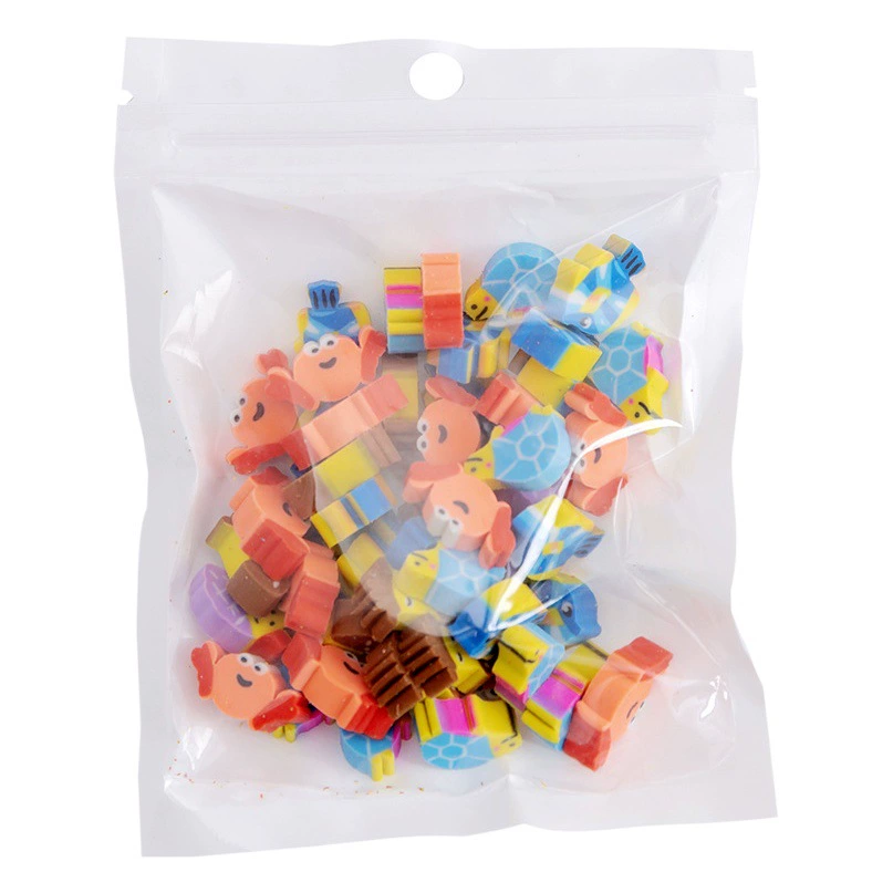 50 перламутровая пленка сумка мультфильм фрукты животные любовь мини Резиновый трансграничный Детский Рождественский подарок призы