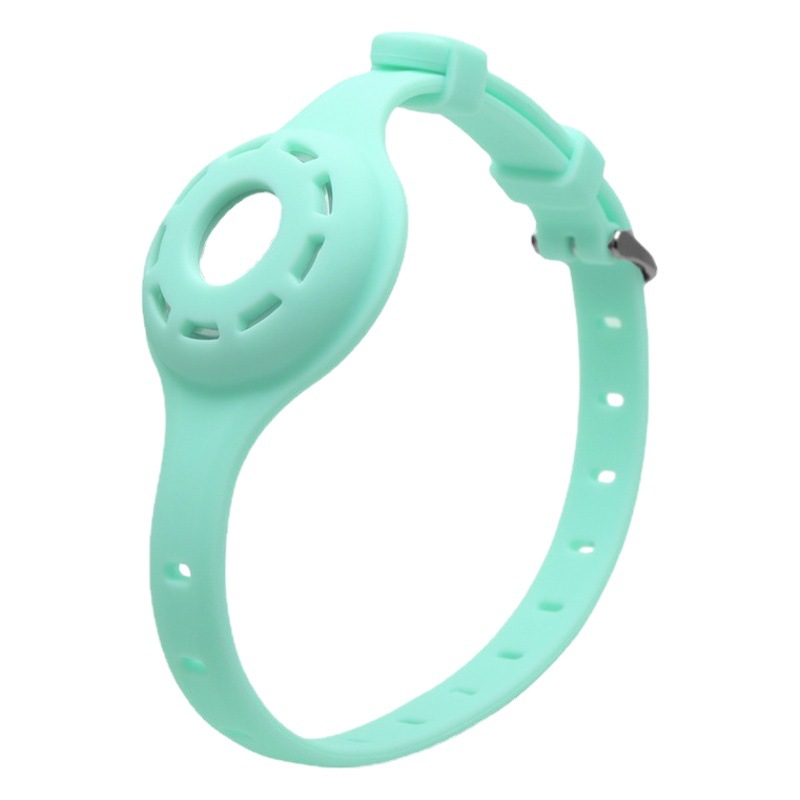 AirTag ajustable anti-perdida Dispositivo de silicona caso AirTag gato y perro collar de posicionamiento rastreador funda protectora