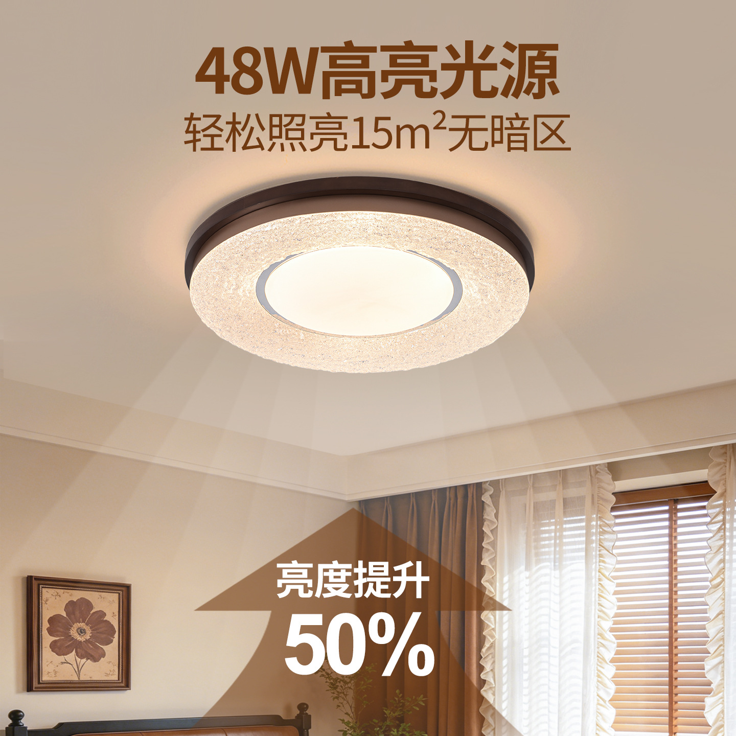 Luz de techo de dormitorio medieval 2026 nueva estética minimalista de la canción lámpara de estudio de la lámpara Zhongshan L357