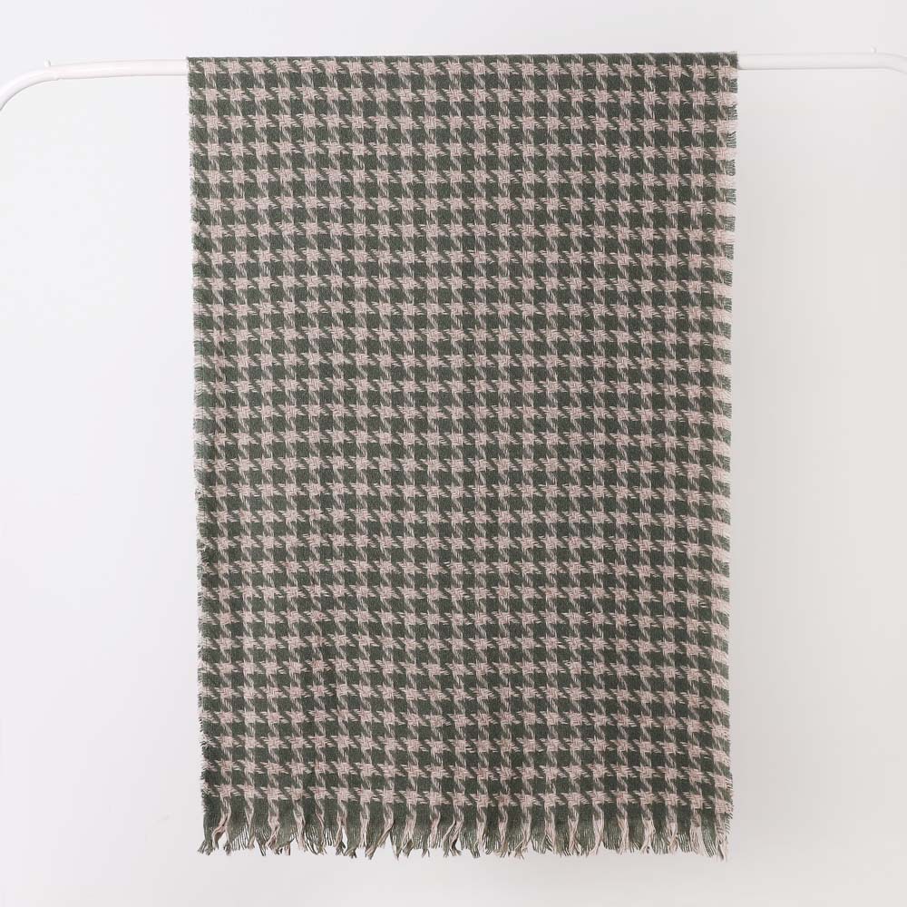 Women's Fashion Houndstooth Imitation Cashmere Scarf display picture 5