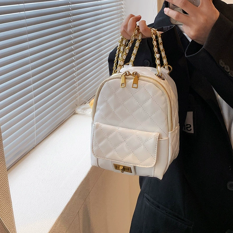Стильный рюкзак, сумка, коллекция 2023 года, стиль Chanel, западный стиль, для тинэйджеров, семейный стиль, оптом