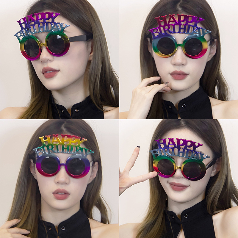 Gafas para Fotos de Cumpleaños de ABS de Doble Capa