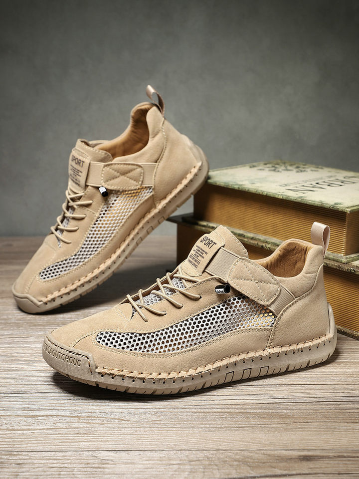 Giày thể thao lưới thoáng khí unisex form rộng phong cách năng động — 9889 màu kaki, 9889 màu trắng, 9889 màu xám, 9889 xanh da trời chi tiết 31
