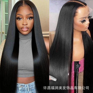 欧美假发13x4前蕾丝直发头套Straight Lace wig真人发蕾丝头套