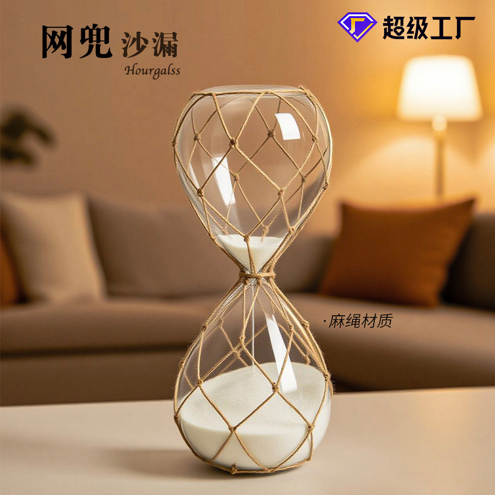 30 minutos relojes de vidrio creativos para el hogar decoración de escritorio fábrica de regalos al por mayor relojes de arena