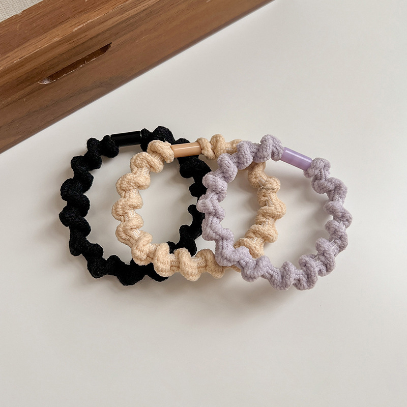 Correa curry para mujeres cuerdas de cabeza de cola de caballo alta anillo de cabello duradero verano 2025 nuevo cabello de alta elasticidad para adultos