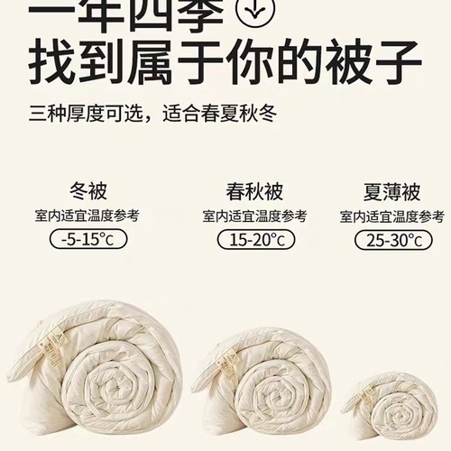 Maternal and infant grade A cotton jacquard soy fiber quilt raw cotton quilt core thickened winter quilt summer quilt spring and autumn student quilt