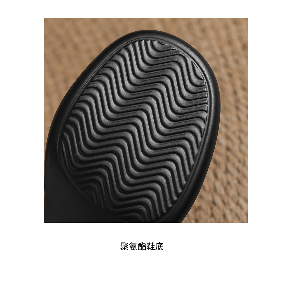 Sandal cao gót nữ hở mũi quai ngang khóa thắt lưng, đế dày mùa hè — đen chi tiết 23