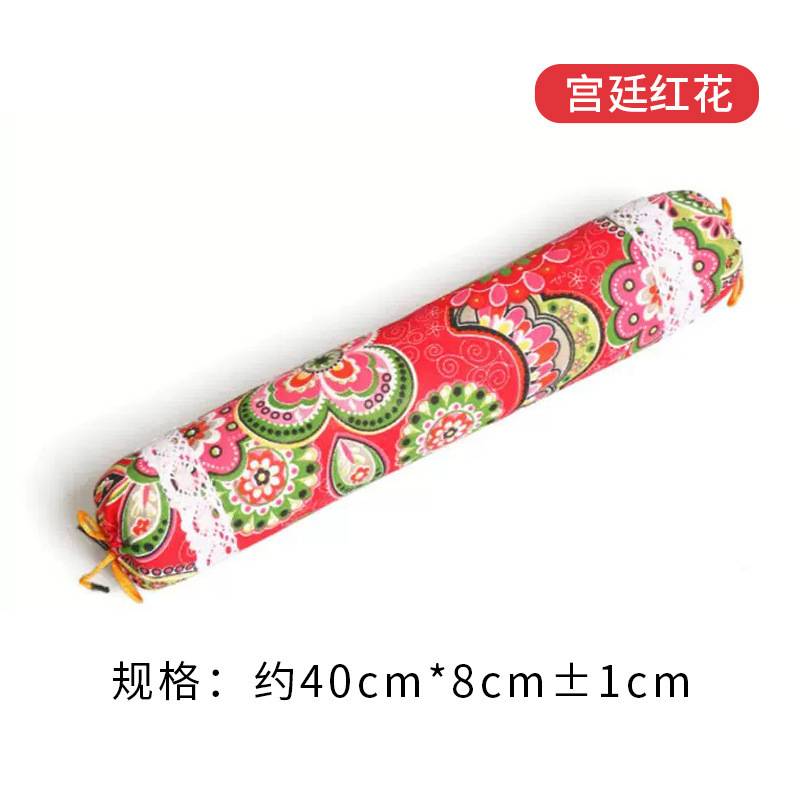 艾草頚椎枕亜麻灸枕家庭用艾草保護首円柱枕糖果枕多種の花色振速同金|undefined