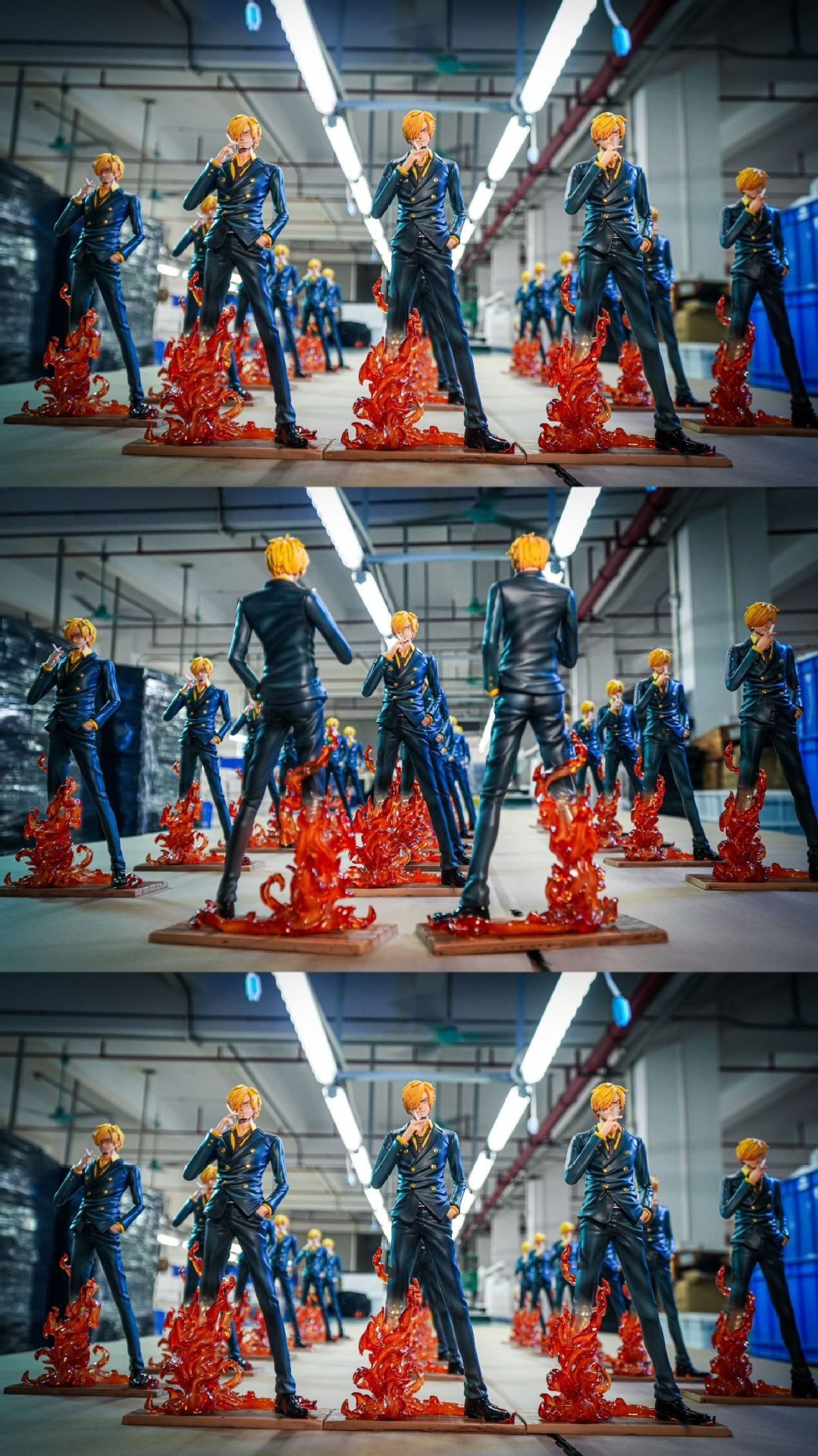 One Piece Demon Sanji JT066 Resonance Line JT C2 Flame Sanji Boxed Handicraft Figure Anime Model Desktop Decor Collect Ornament – Detail 7