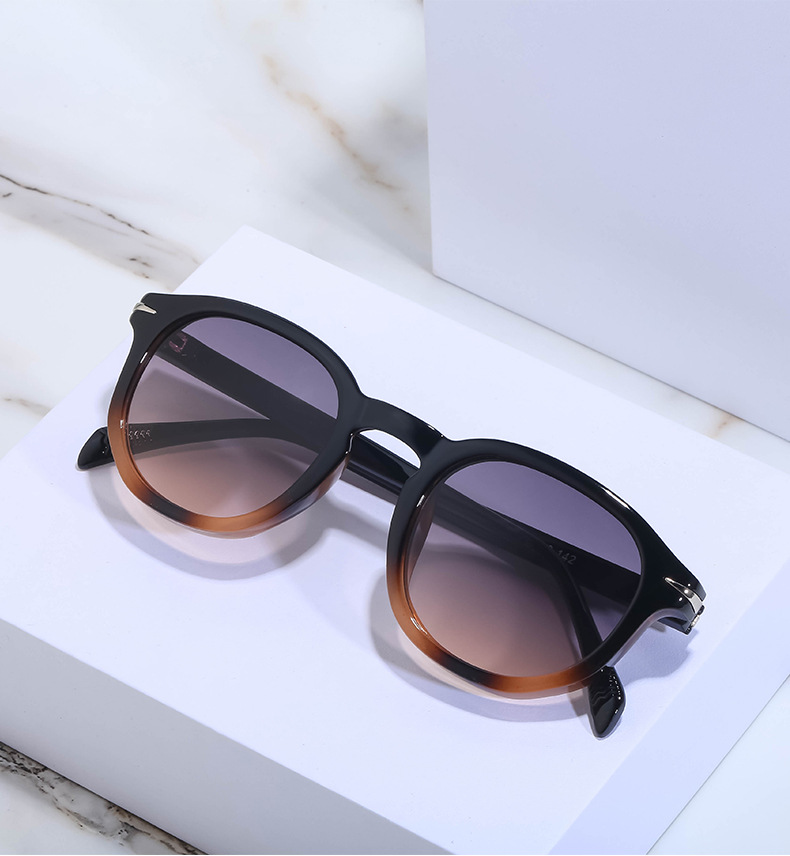 45g Weight Full Frame Glasses Structure Sunglasses Classification Cute Geometric Pc UV400 Oval Frame Full Frame Men's Sunglasses