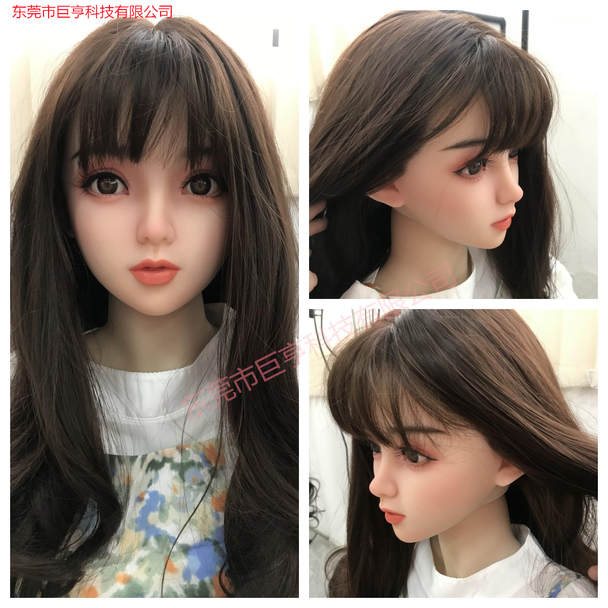 Entidad muñeca TPE cabeza deliciosa cabeza de silicona hecha a mano plantación de cabello múltiples tipos de cabeza opcional permanente exquisito modelo de cabeza al por mayor
