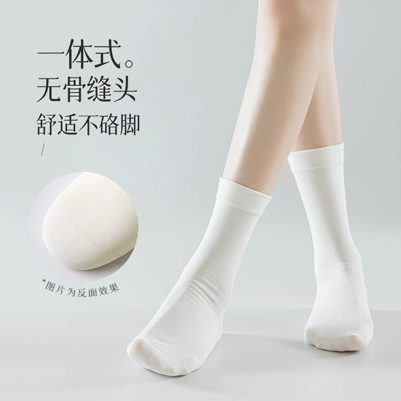 Pila de calcetines para niños calcetines de tubo deshuesados de algodón puro con zapatos Birkenstock calcetines casuales de mujer primavera y verano calcetines de confinamiento transpirables al por mayor