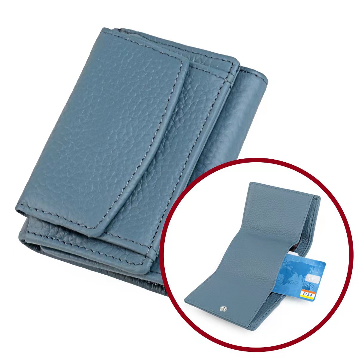 3001 (회색 파란색) 내부 및 외부 수입 1 층 소 가죽