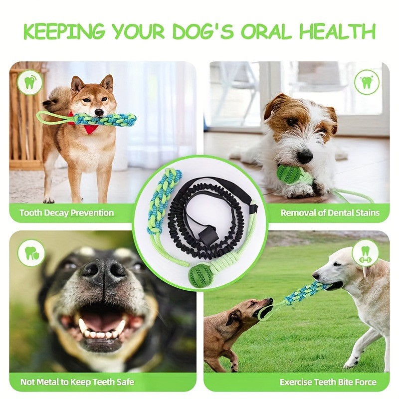 Durable Dog Rope Toy For Interactive Chewing And Teeth Cleaning_voghion.com