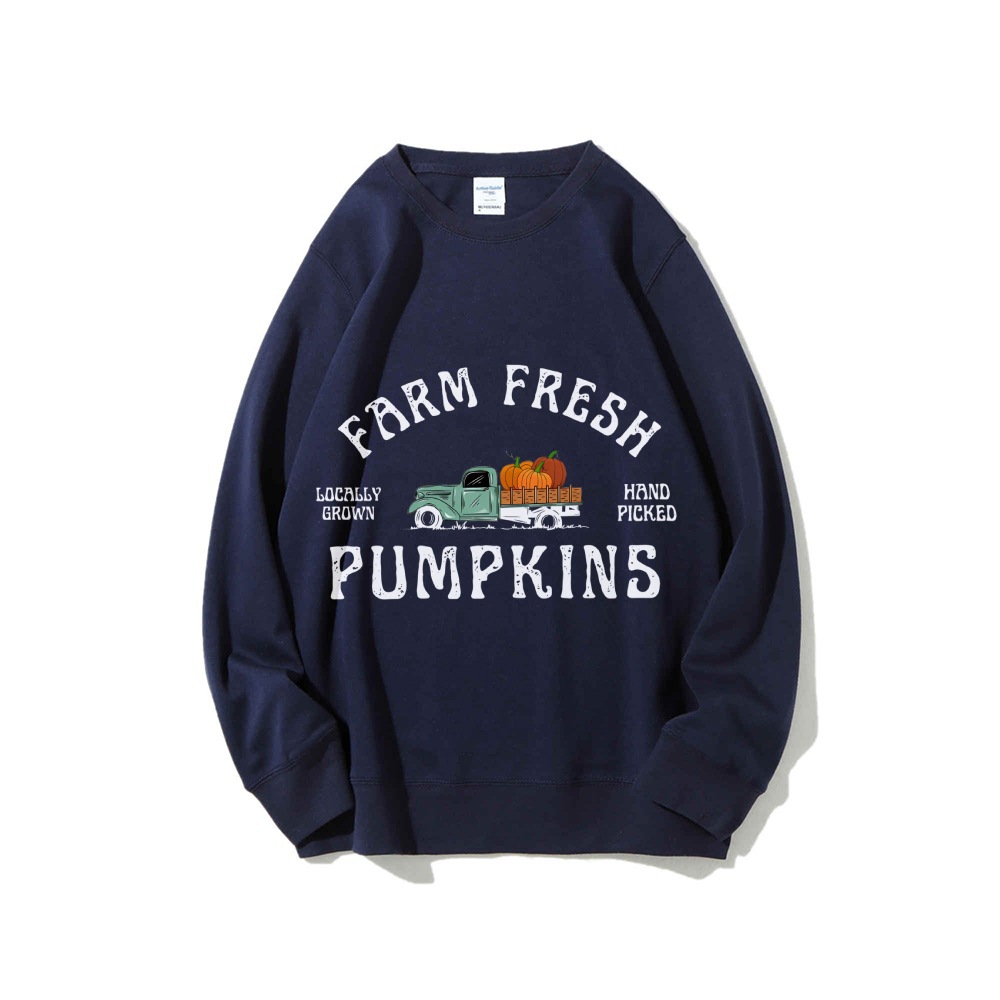 Granja Pumpkin Sweatshirt Fall Crewneck Sweatshirt Pumpk