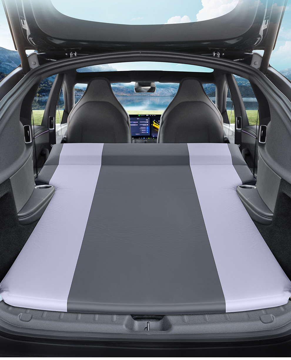 Tesla Model Y 6-Seater Dedicated Car Mattress, In-Car Suv Travel Inflatable Bed, Trunk Leveling Sleeping Pad