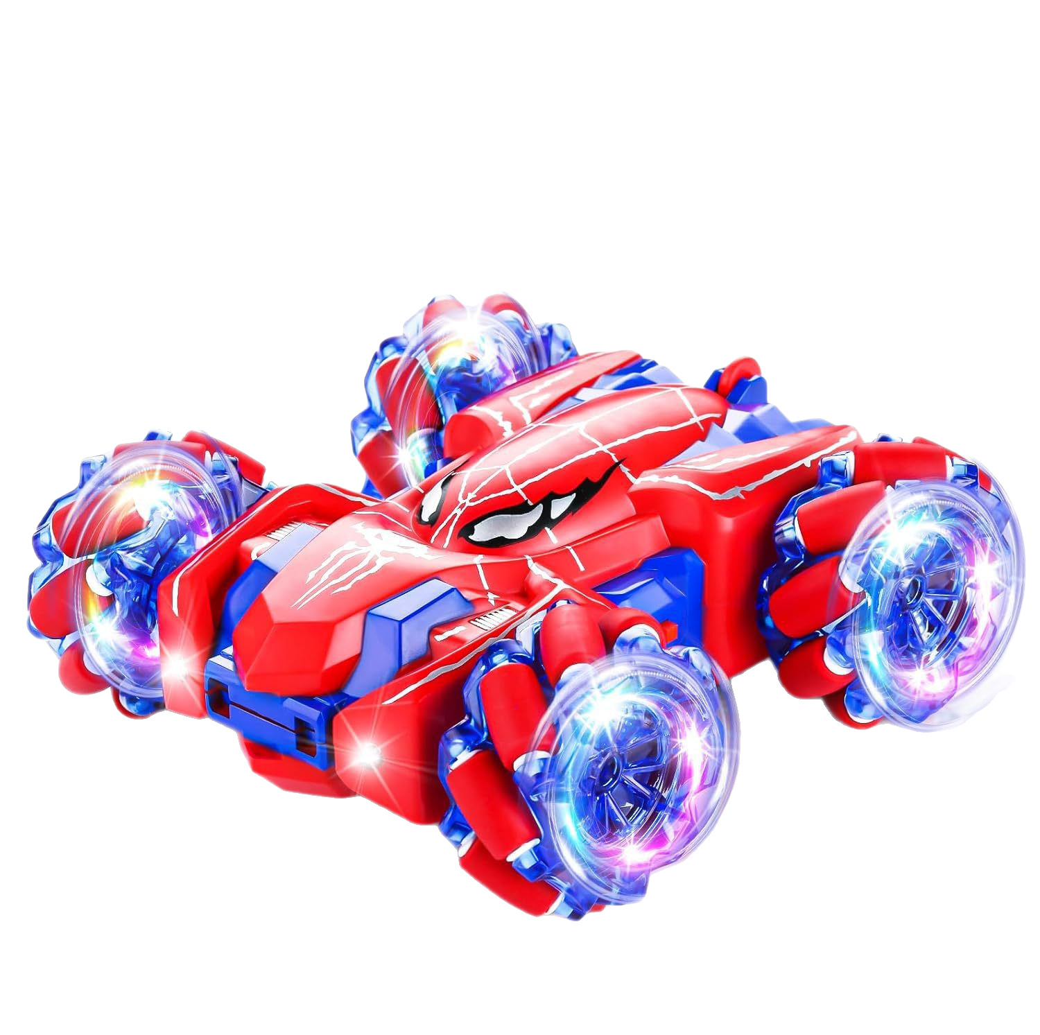 Coche de acrobacias teledirigido rosa transfronterizo Amazon, modo dual, rotación de 360 grados, tracción en las cuatro ruedas, coche teledirigido de doble cara, juguete para niños