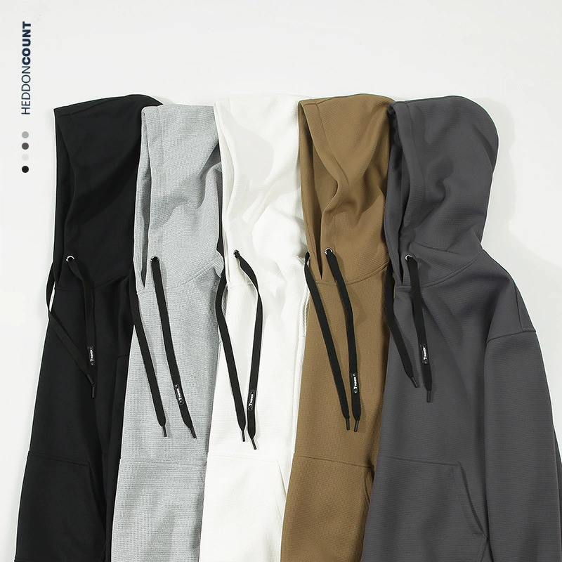 Tengjue мужской новый вафли с капюшоном свитер мужской осенняя пара толстовка с капюшоном