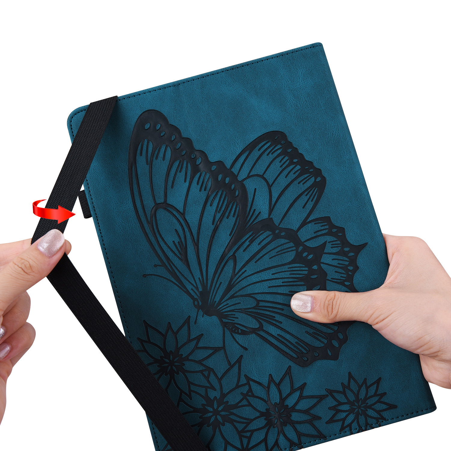 Applicable to Xiaomi pad6 tablet leather case Amazon Kindle6 frosted butterfly card holder protective case
