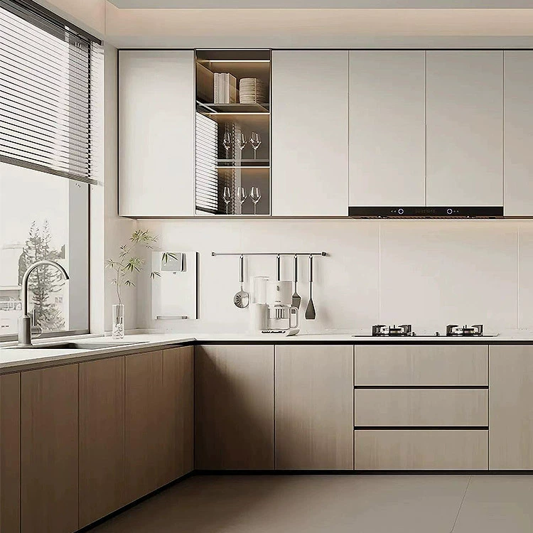 Современные шкафы — это простота, легкость и роскошь, стиль хранения ирландского типа, многослойные панели из камня для всего дома, алюминиевый сплав, интегрированные кухонные шкафы из нержавеющей стали.