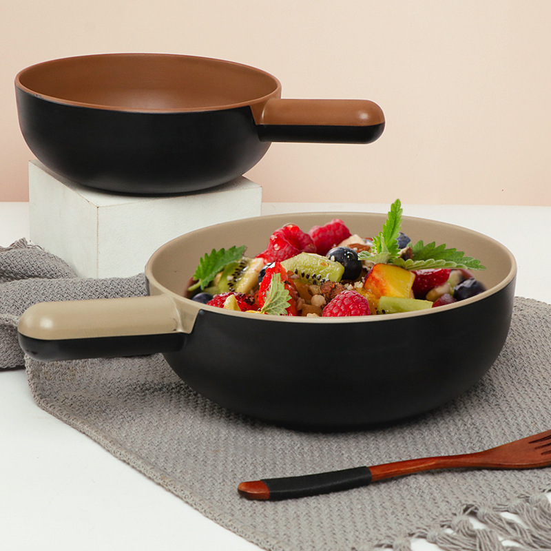 Melamine plastic household handle instant noodle bowl spicy hot nut powder bowl creative salad with handle Maocai soup powder bowl Melamine plastic household handle instant noodle bowl spicy hot nut powder bowl creative salad with handle Maocai soup powder bowl