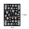 Nail stickers, cartoon fake nails for nails, suitable for import, new collection, wholesale, with snowflakes