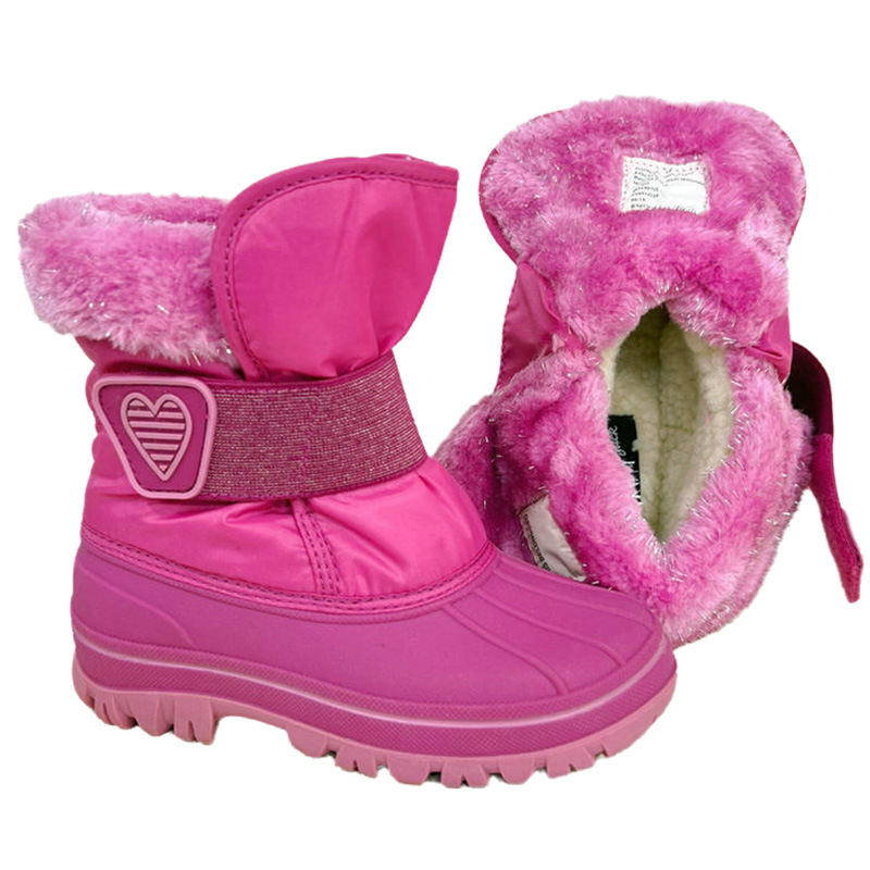 Mojado y frío del Sur desgaste aislamiento térmico botas calientes impermeables botas de invierno para niños botas antideslizantes botas de cáscara Comercio exterior procesamiento de pedidos de cola