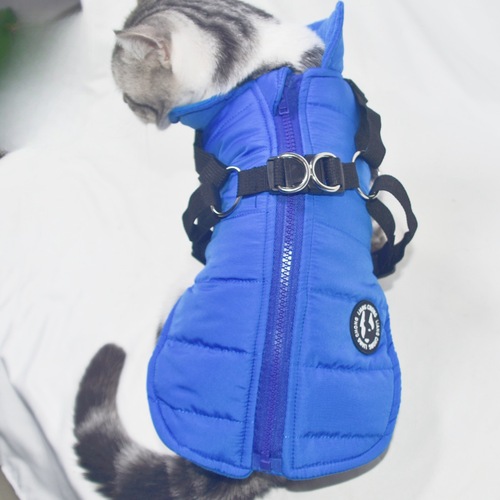 Dog clothes winter outfit Labrador thick cotton coat for small medium large dogs pet Golden Autumn Winter cotton coat harness