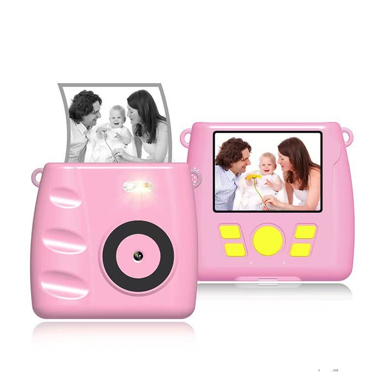 Nueva cámara de impresión Cámara digital para niños Polaroid lindo juguete de dibujos animados mini cámara de impresión HD