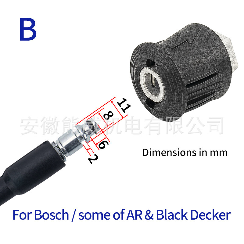 Conector de conversión de tubería de agua de alta presión de lavadora transfronteriza, conector de entrada de agua de pistola de agua de alta presión, conversión de material de aleación de aluminio M22