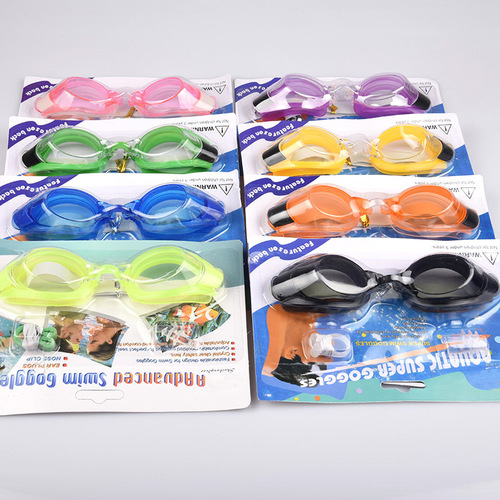 Swimming Standby Swimming Goggles Swimming Goggles Earplugs Nose Clip Swimming Goggles Three-piece Set 50g