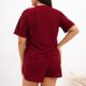 Europe and the United States cross-border hot summer new pajamas women's hollow comfortable breathable short sleeve shorts home clothing two-piece suit
