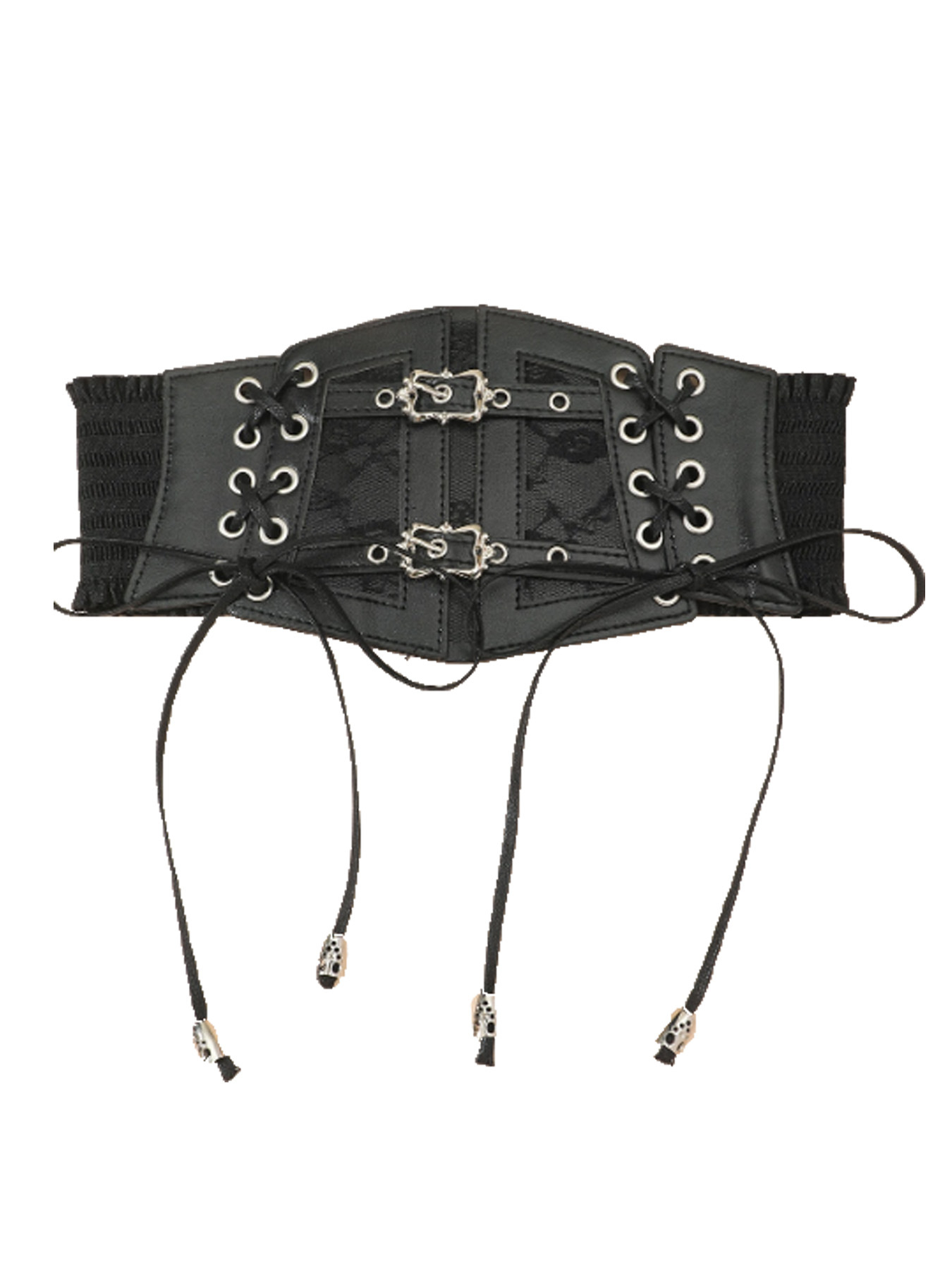 Women's Gender Rivet Design Casual Style Casual Solid Color Imitation Leather Rivet Women's Corset Belts