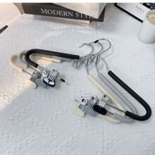 海绵防滑带夹子衣架收纳防肩角不锈钢软毛衣无痕家用衣服衣服装店