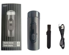 Afeitadora, pistola de acero pequeña eléctrica, máquina de afeitar lavada de cuerpo completo súper limpia, máquina de afeitar para hombre pequeña y portátil de viaje