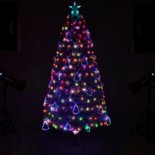 圣诞装饰圣诞节迷你圣诞树场景圣诞树批发梦幻七彩膜白色圣诞树