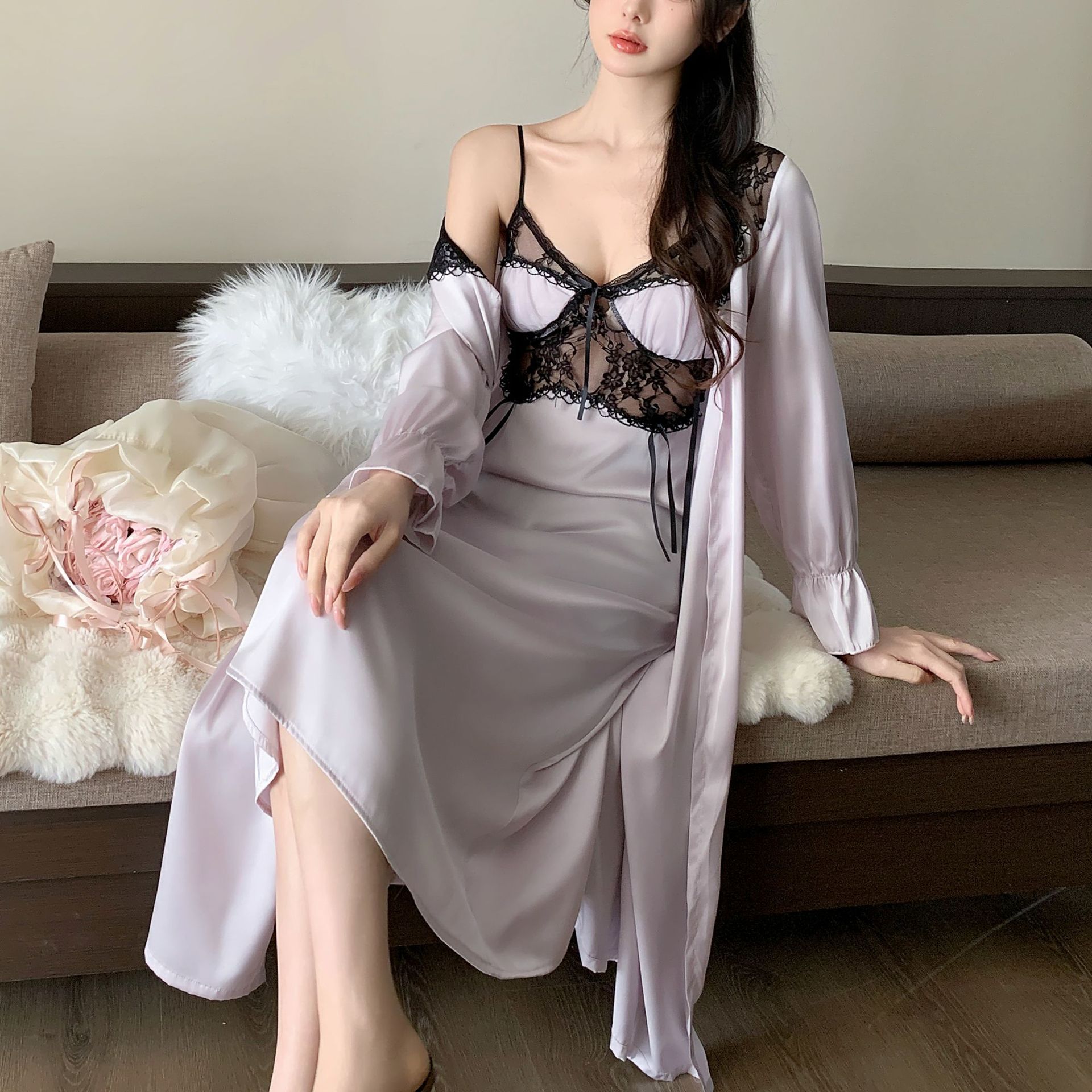 연한 보라색