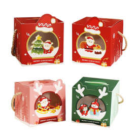 2024平安夜苹果礼盒手提创意圣诞苹果盒苹安夜平安果包装盒子