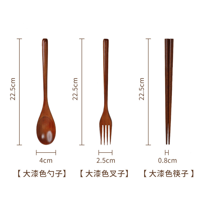 옻칠 젓가락 숟가락 포크 세트