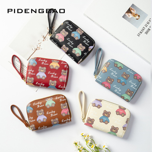  new cartoon bear organ card bag bank card credit card holder multi-card slot business card bag card bag