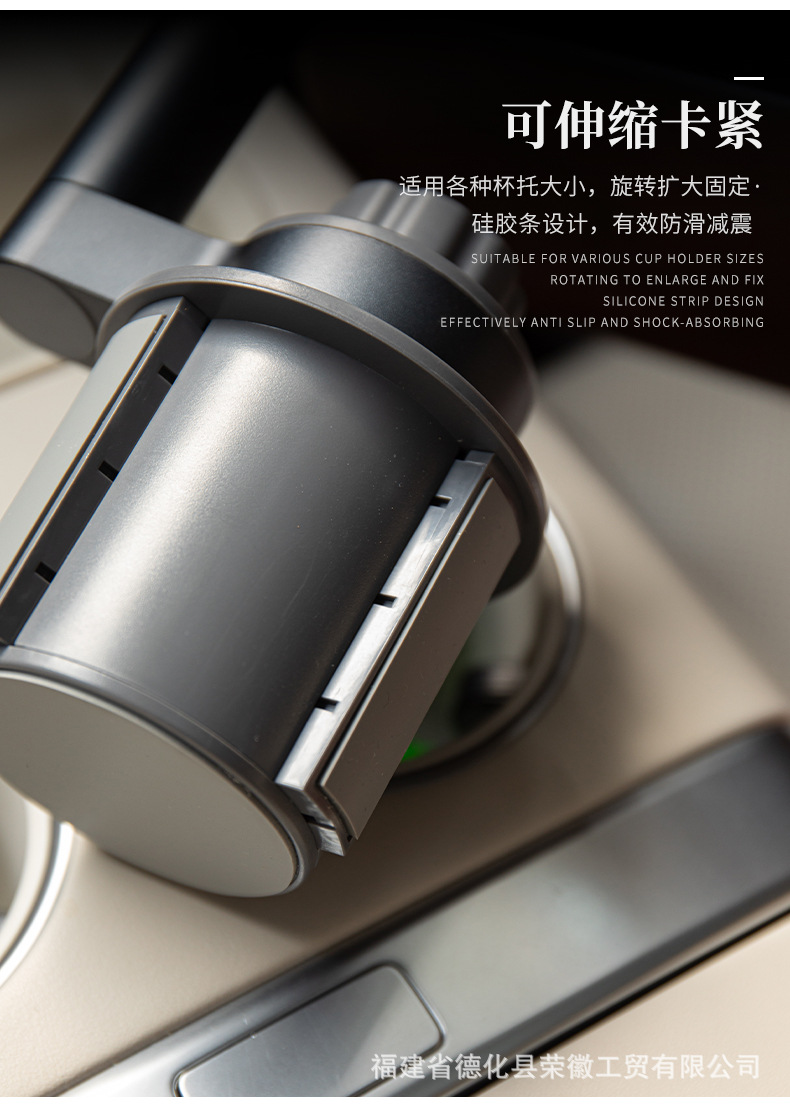 Car Walnut Wood Cup Holder Floating Table Board Car Center Console Cup Holder Storage Rack Multifunctional Car Snack Tray