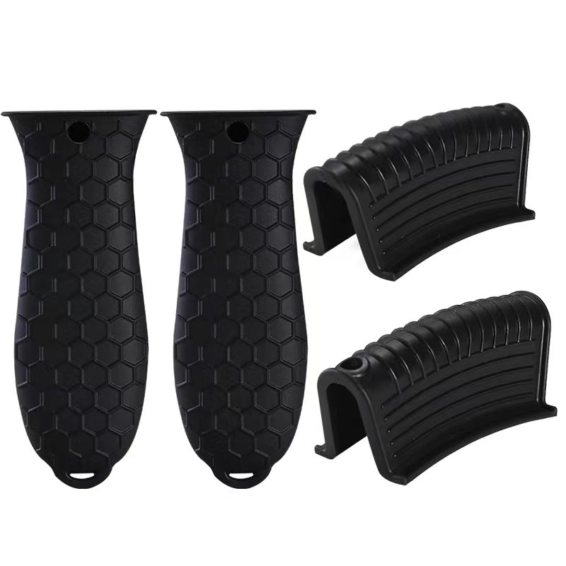 블랙/벌집 손잡이 세트 2 + 싱글 홀 재킷 (4 종 세트)