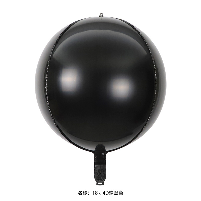 18 pulgadas 22 pulgadas 32 pulgadas 50 pulgadas 4D esfera redonda gran tamaño normal globo de película de aluminio decoración de fiesta de cumpleaños