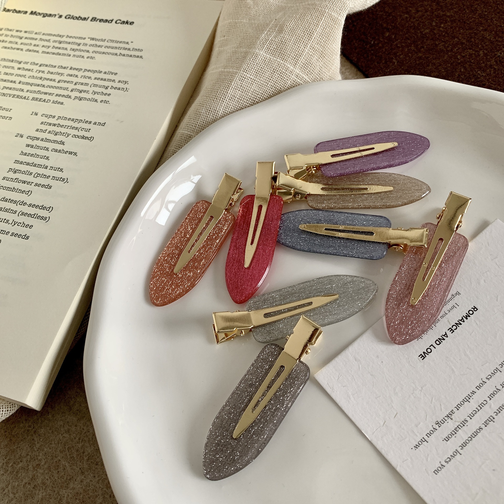 Women's Geometric IG Style Sweet Acetic Acid Sheets Hair Clip display picture 5