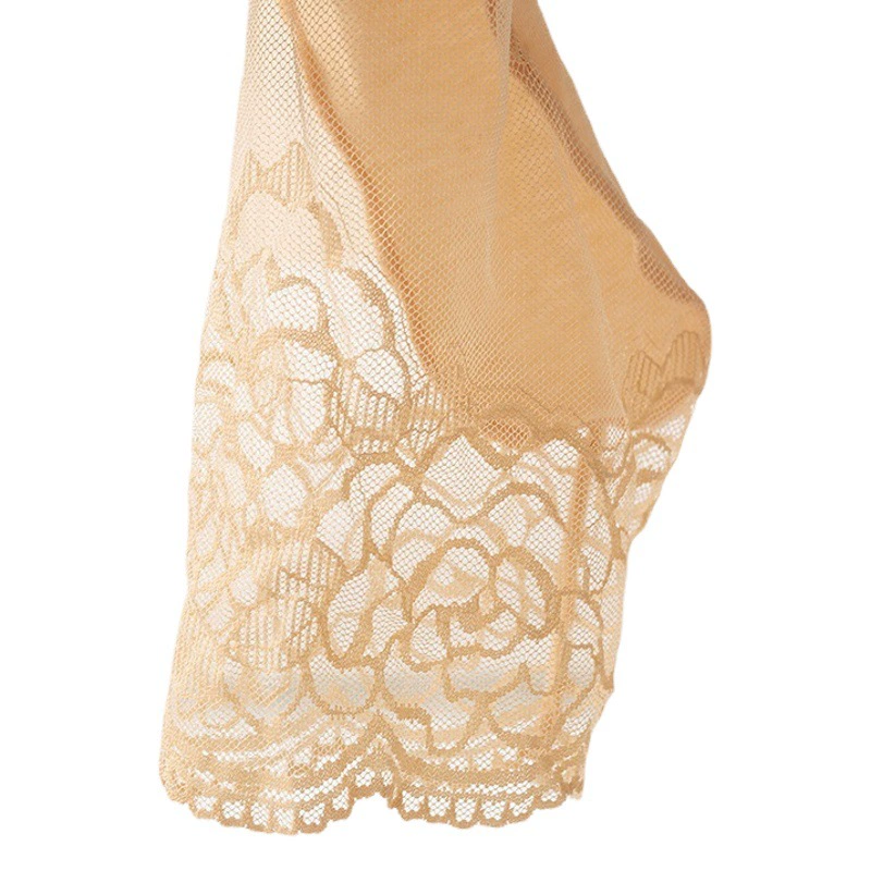 Кружевные носки до середины икры на хлопковой подошве розового цвета, сетчатые носки, не падающие, нескользящие носки-лодочки, невидимые носки оптомwazi