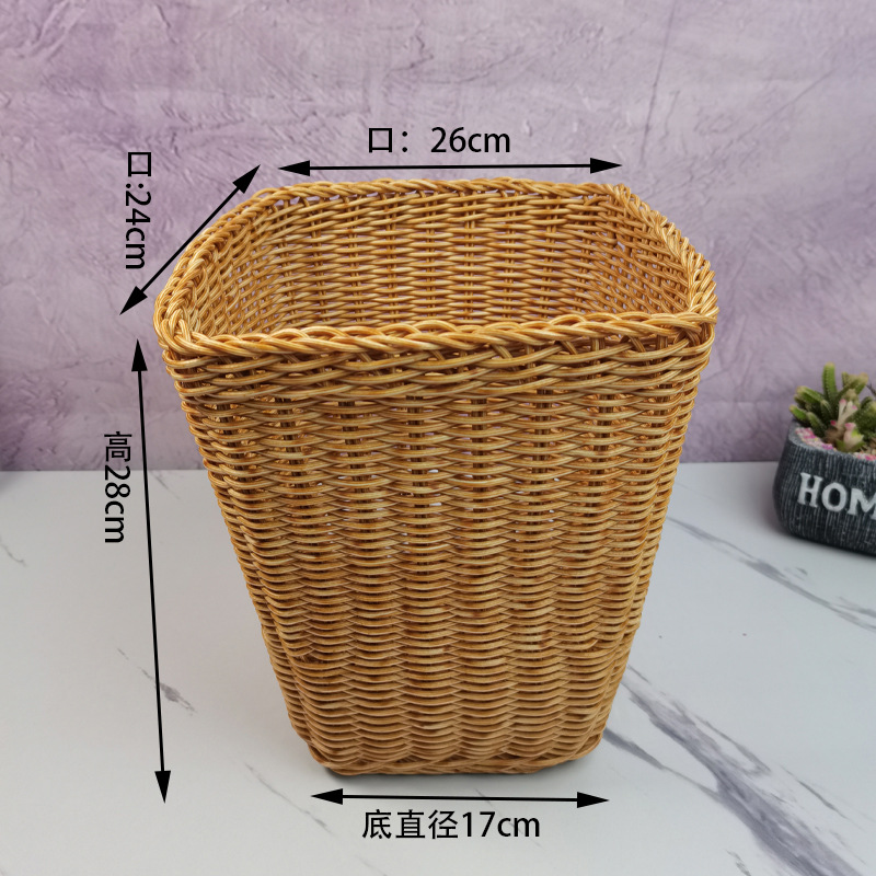 Cesta de lavandería tejida cesta de lavandería Cubo de almacenamiento de juguete Almacenamiento de lavandería de gran capacidad Lou cesta de almacenamiento de lavandería doméstica