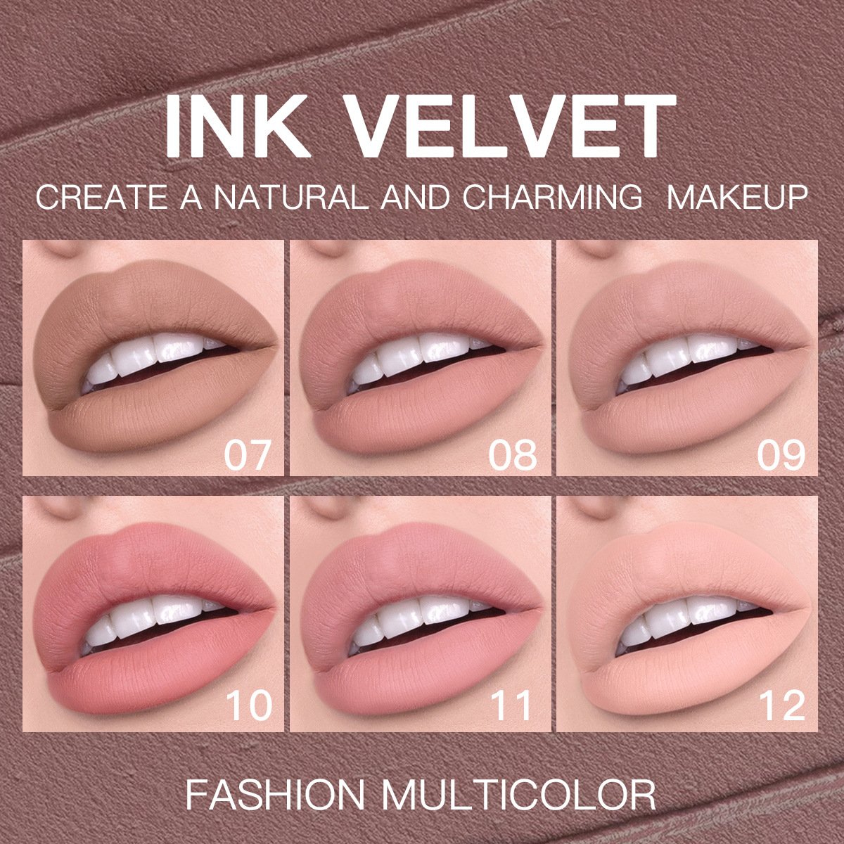 USHAS transfronterizo explosivo mate líquido lápiz labial brillo de labios barro de labios taza antiadherente impermeable Amazon Lip Glaze en caja