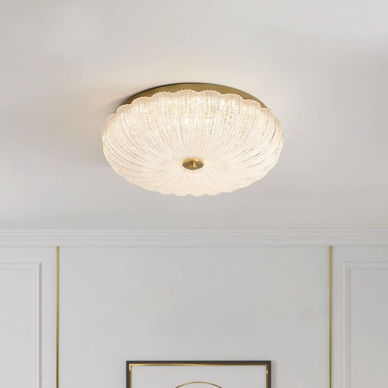 Light Luxury Post-Modern Master Bedroom Lamp, High-End, Simple and Elegant Ceiling Lamp, Creative Internet-Famous Crystal Shell Study Lamp